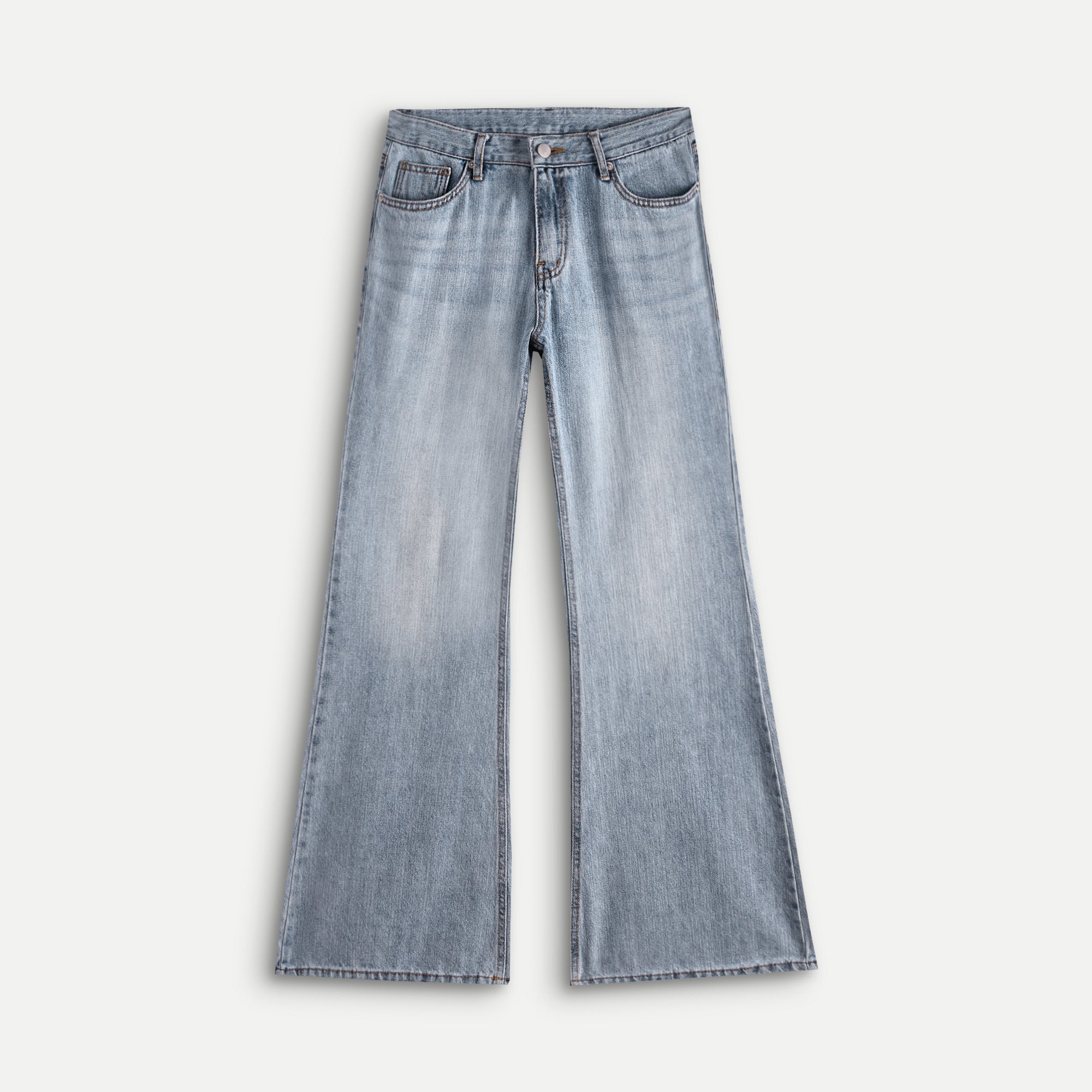 Baby Blue Semi Boot Cut Jeans