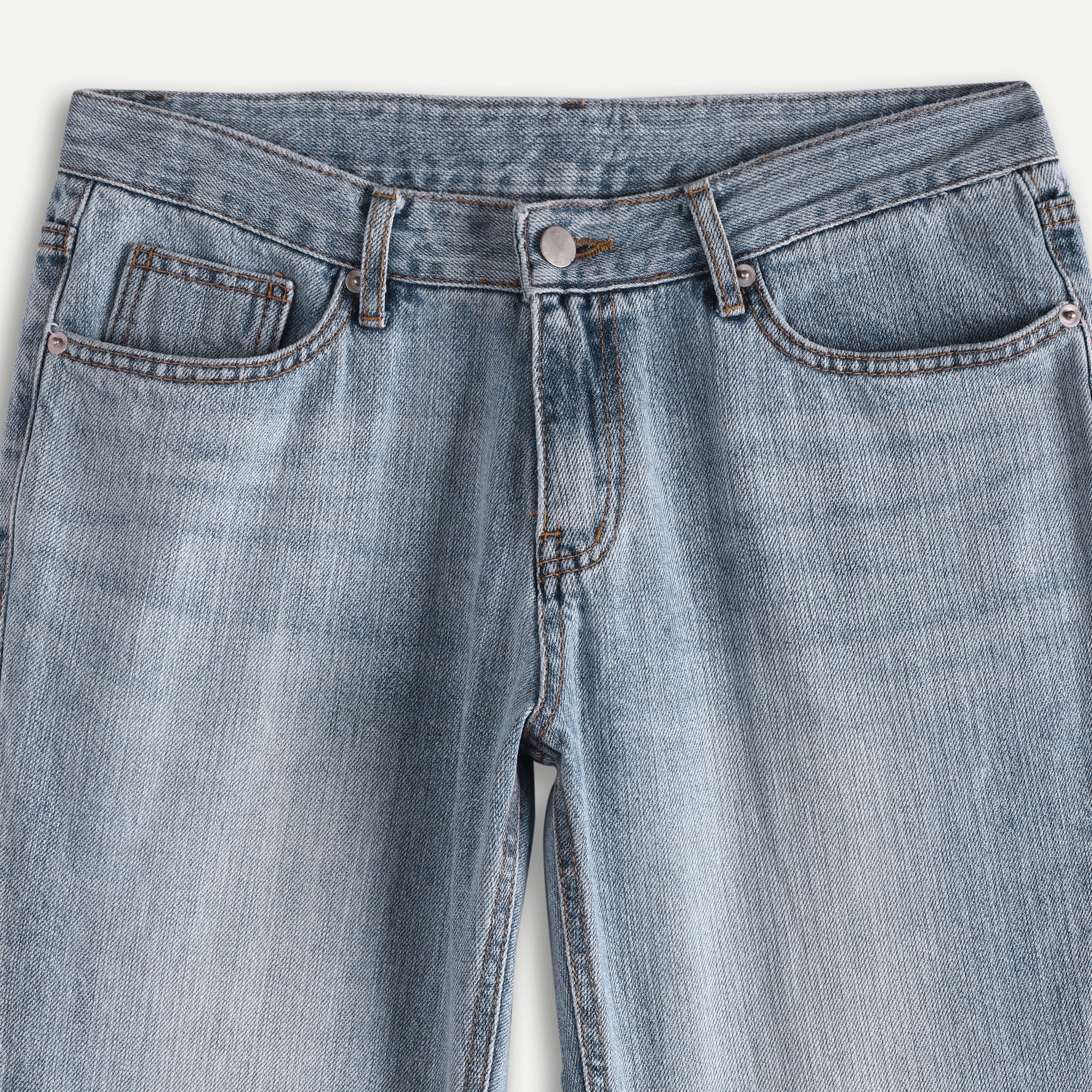 Baby Blue Semi Boot Cut Jeans