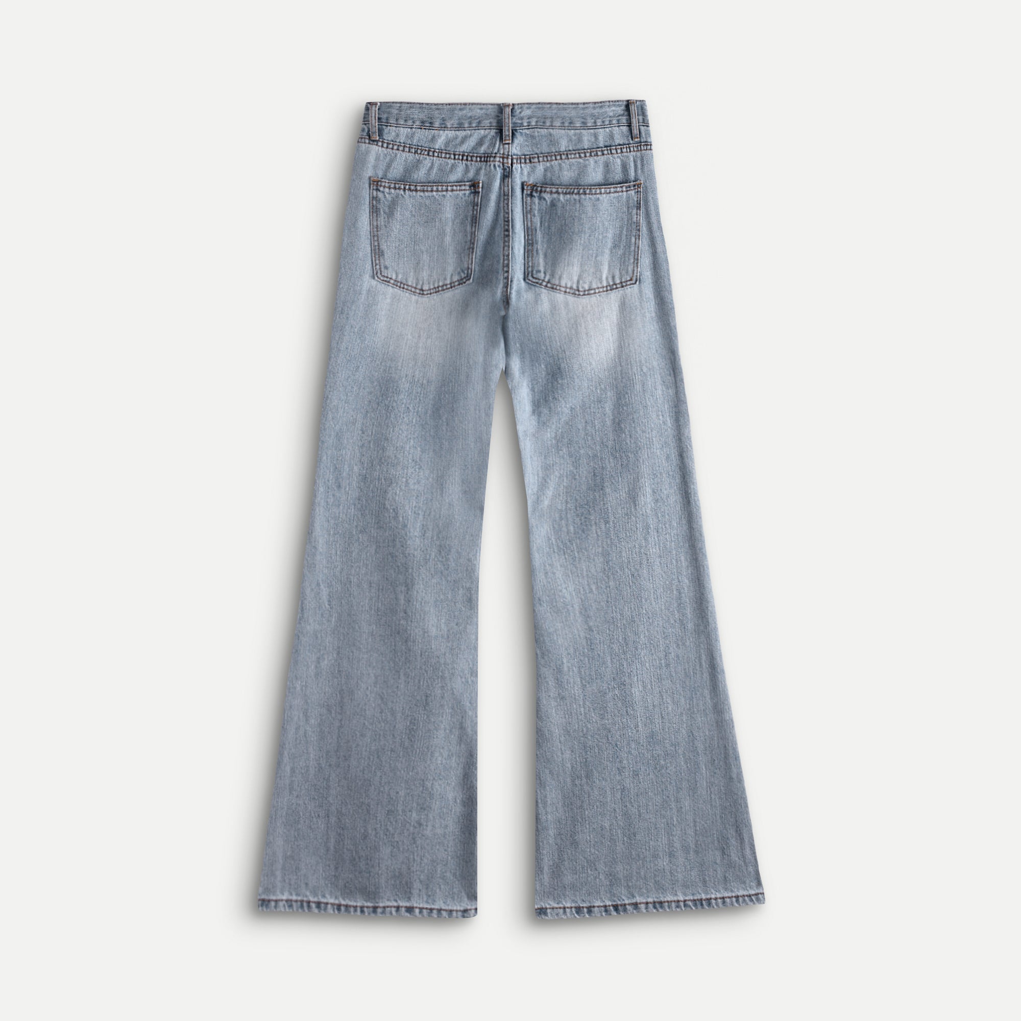 Baby Blue Semi Boot Cut Jeans