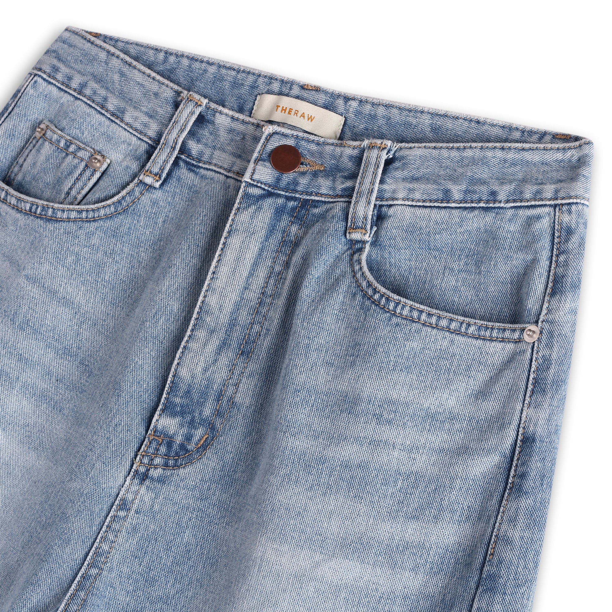Raw Hemline Denim Jeans