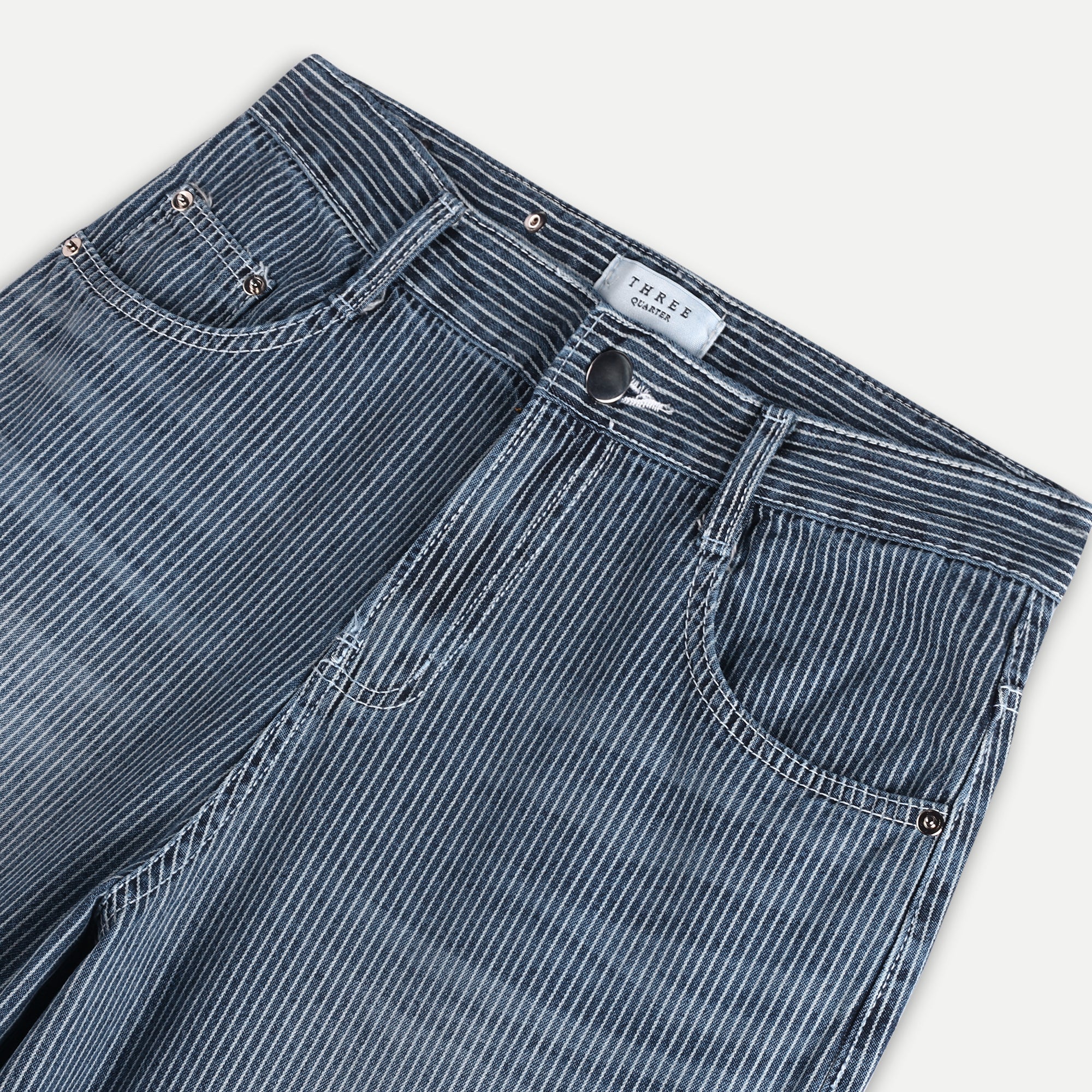 Striped Everdenim Wide Jeans