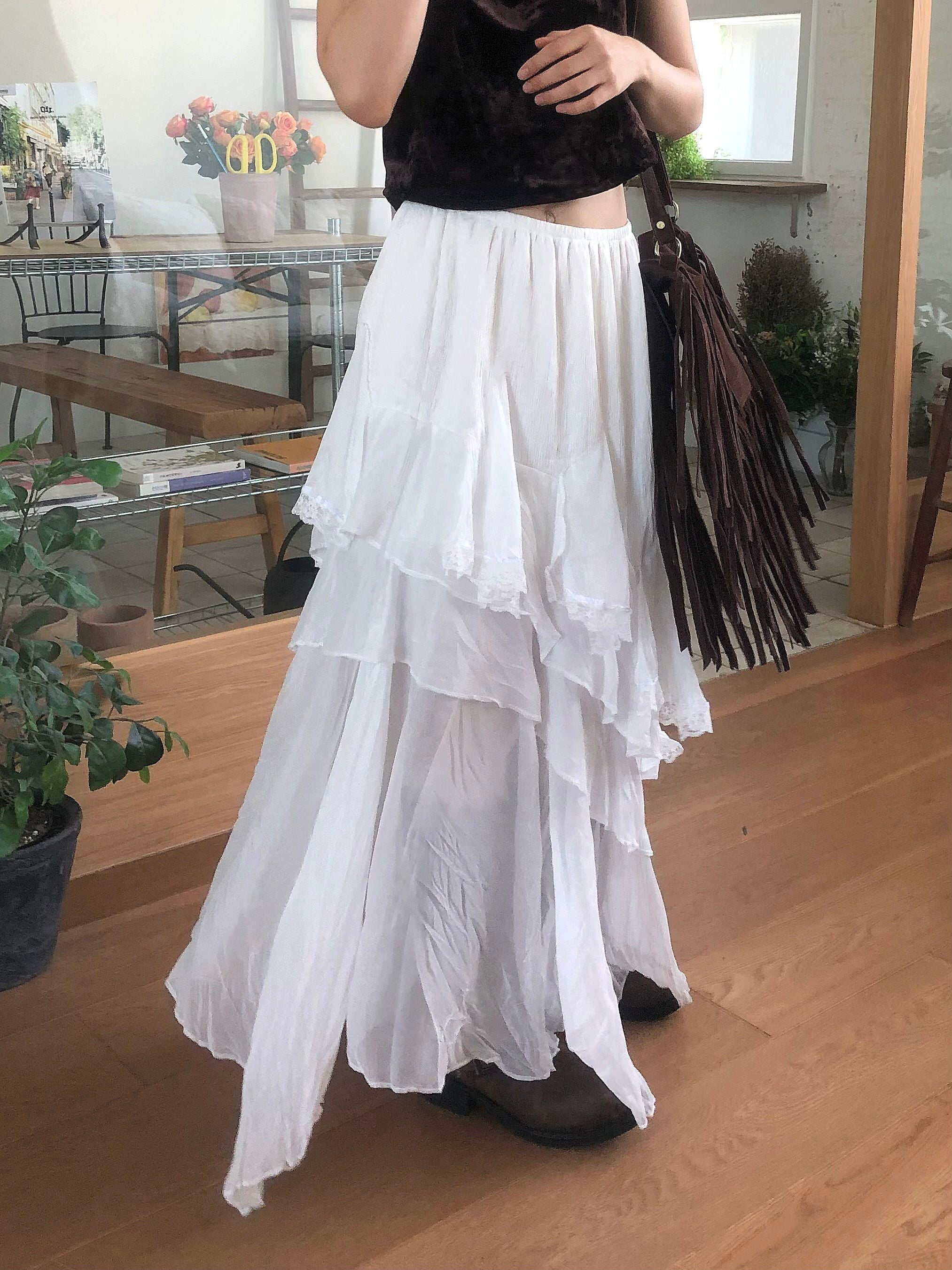 Asymmetrical Glaze Skirt