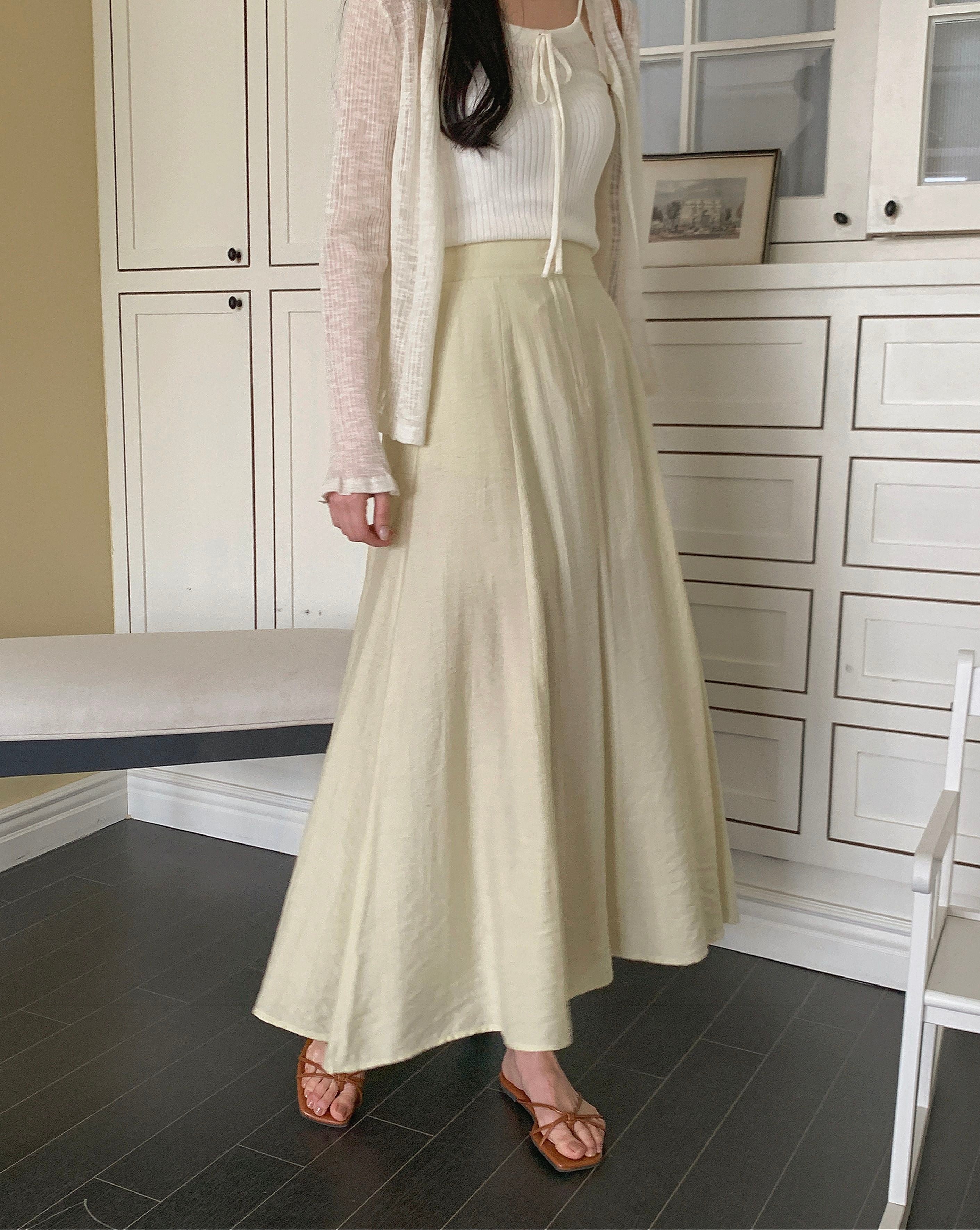 Sheen Long Skirt