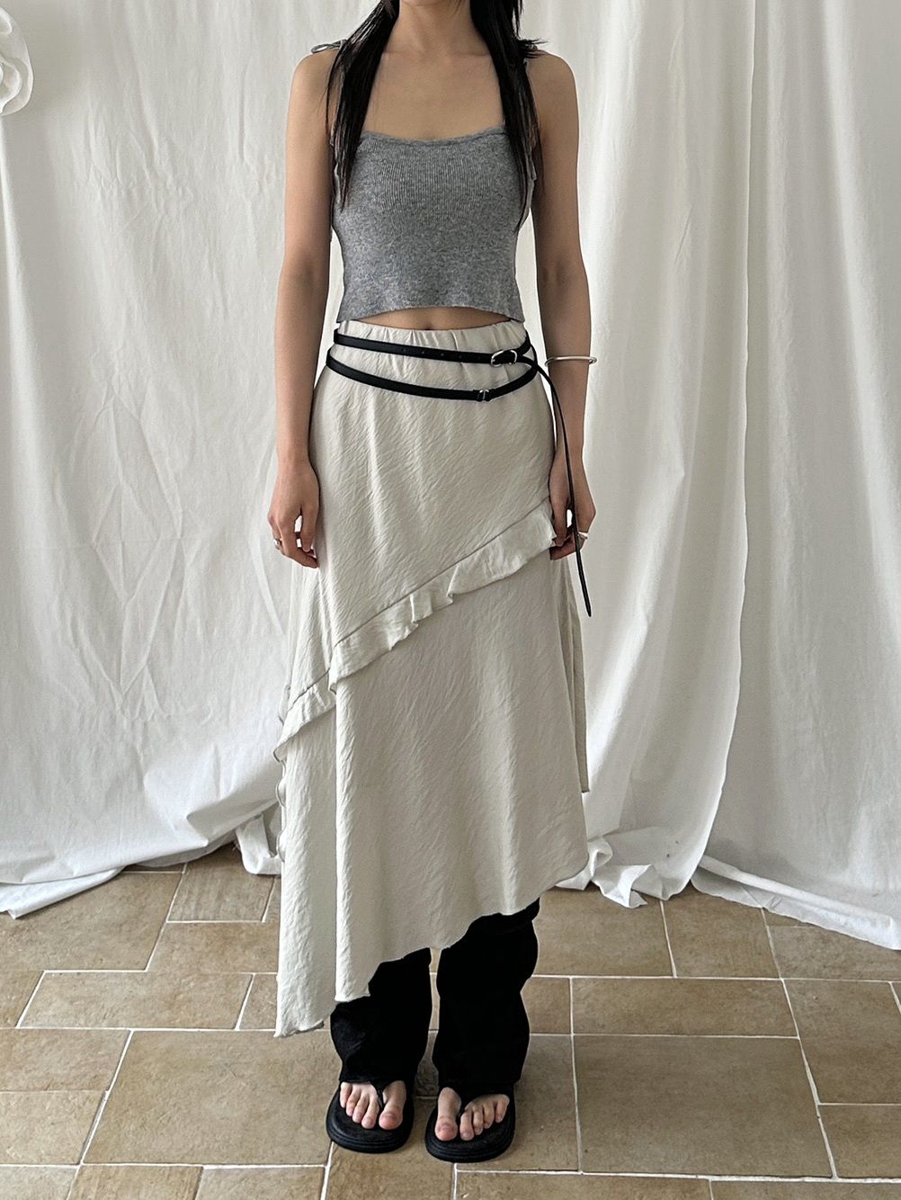 Layered Unbalance Skirt