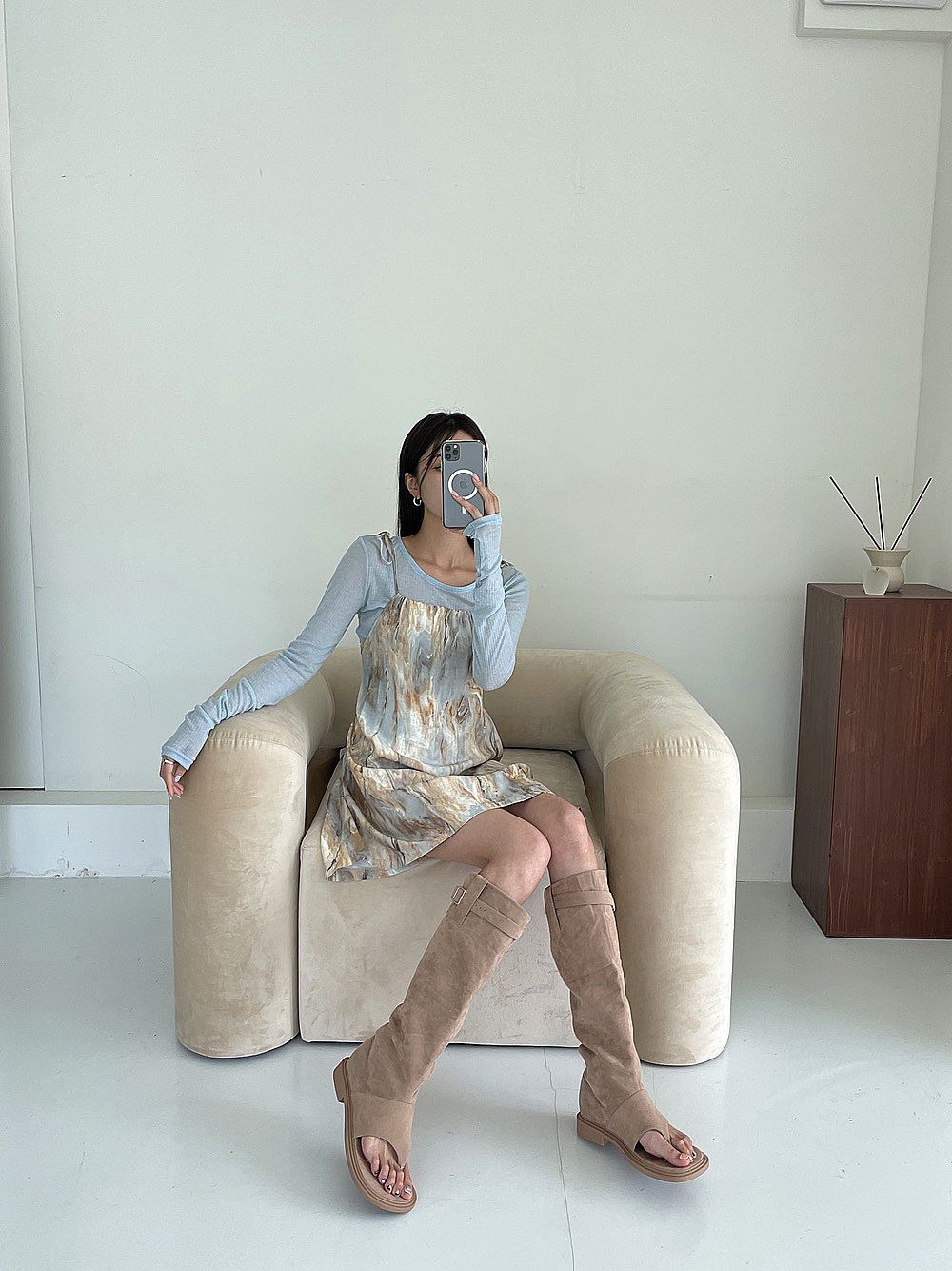 Aurora Marbling Mini Dress