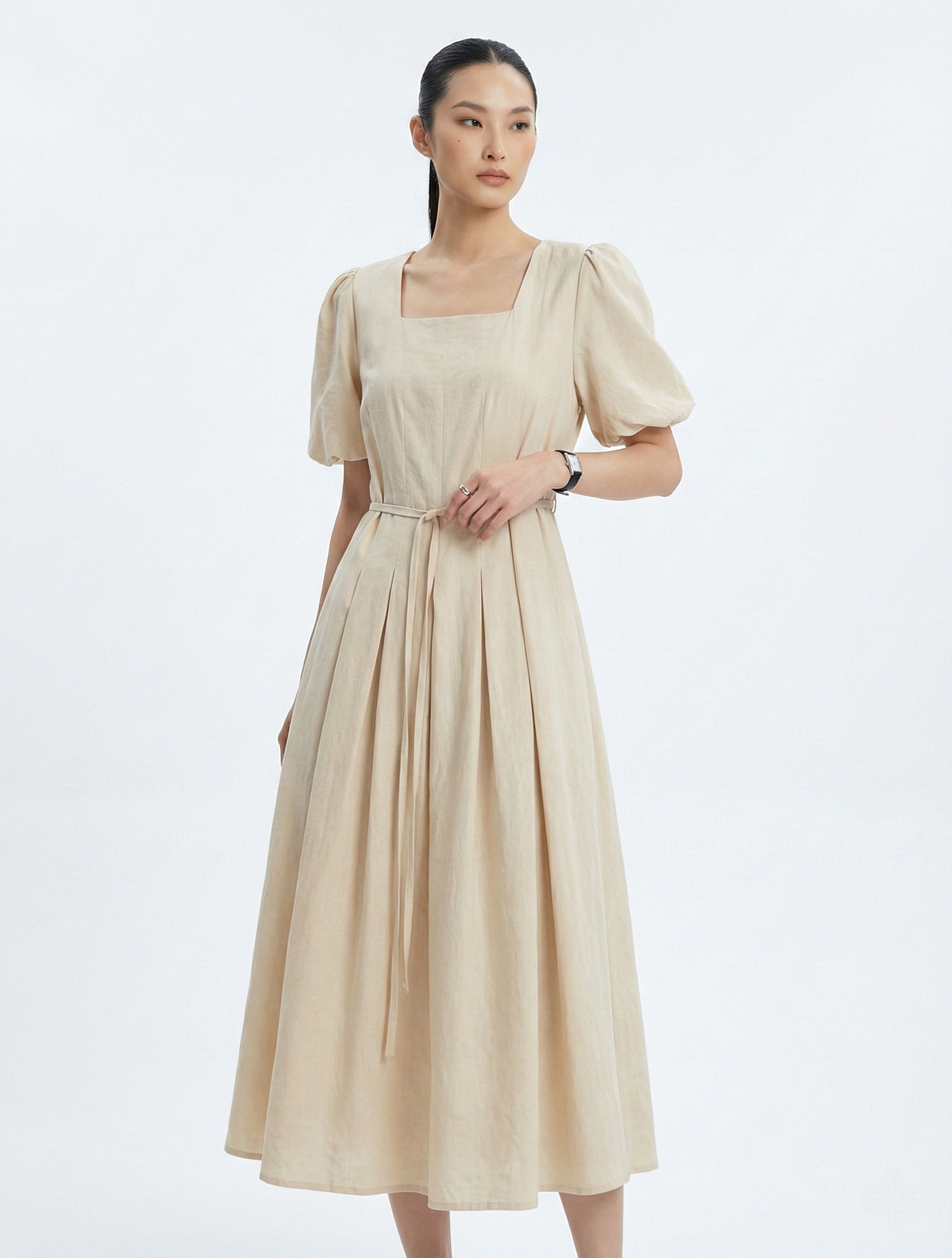 Charlotte Square Neck Dress