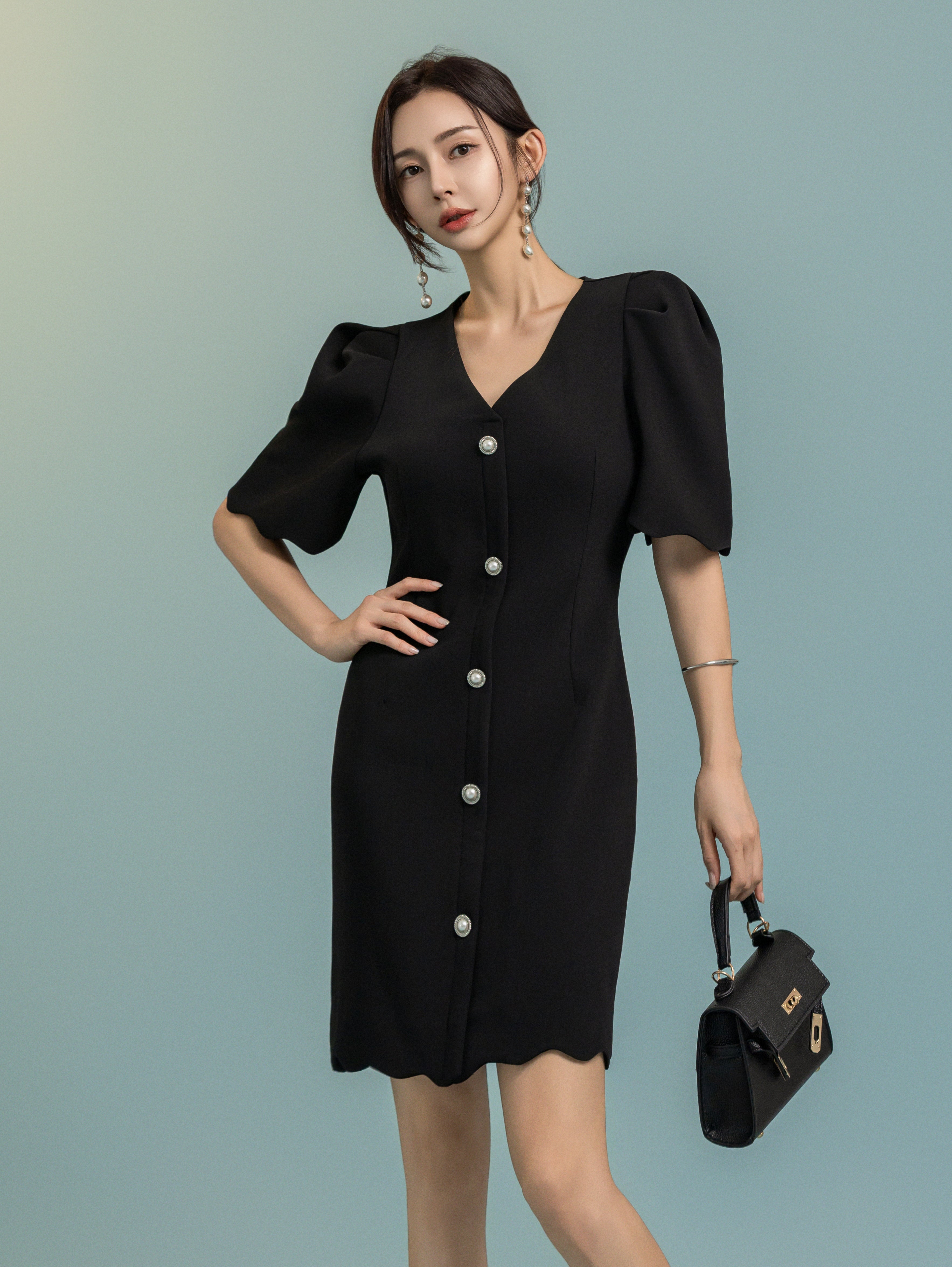 Ripple Flow Short Dress