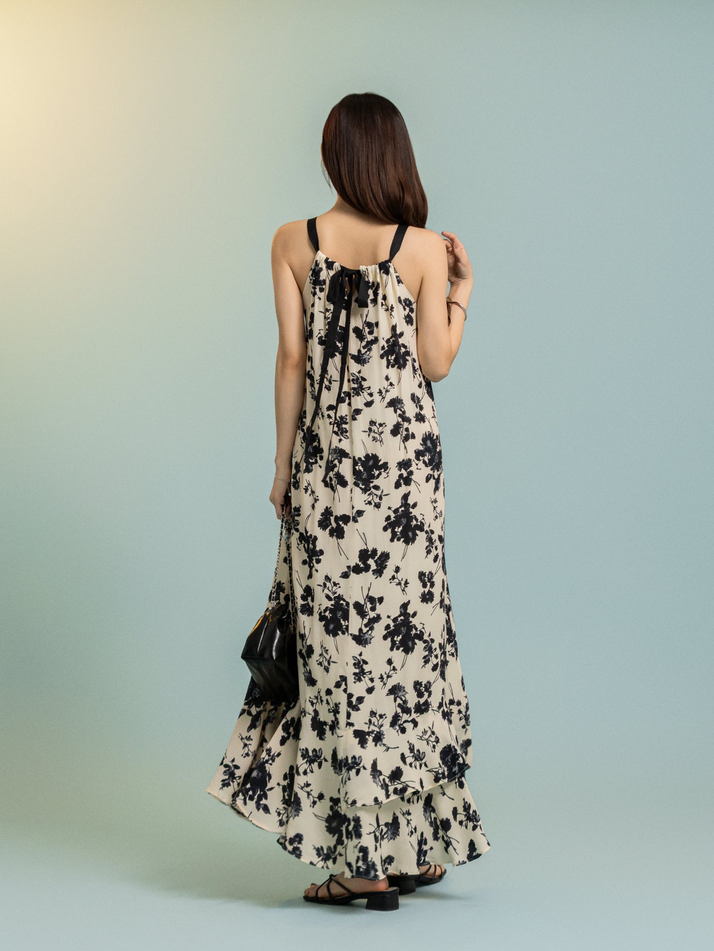 Midnight Bloom Maxi Dress
