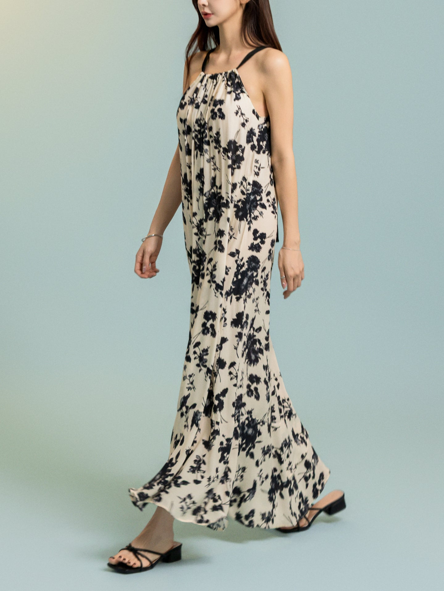Midnight Bloom Maxi Dress