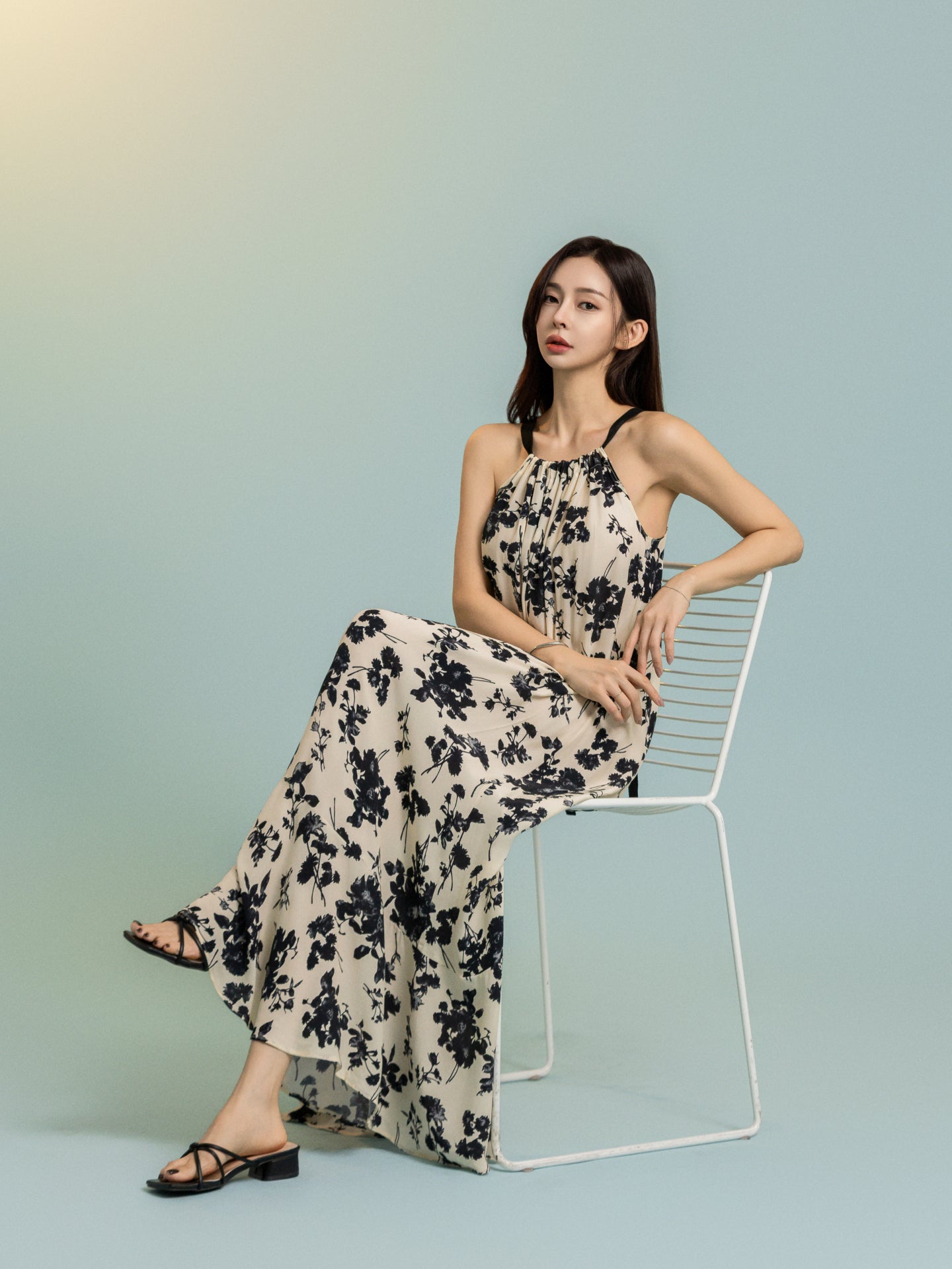 Midnight Bloom Maxi Dress