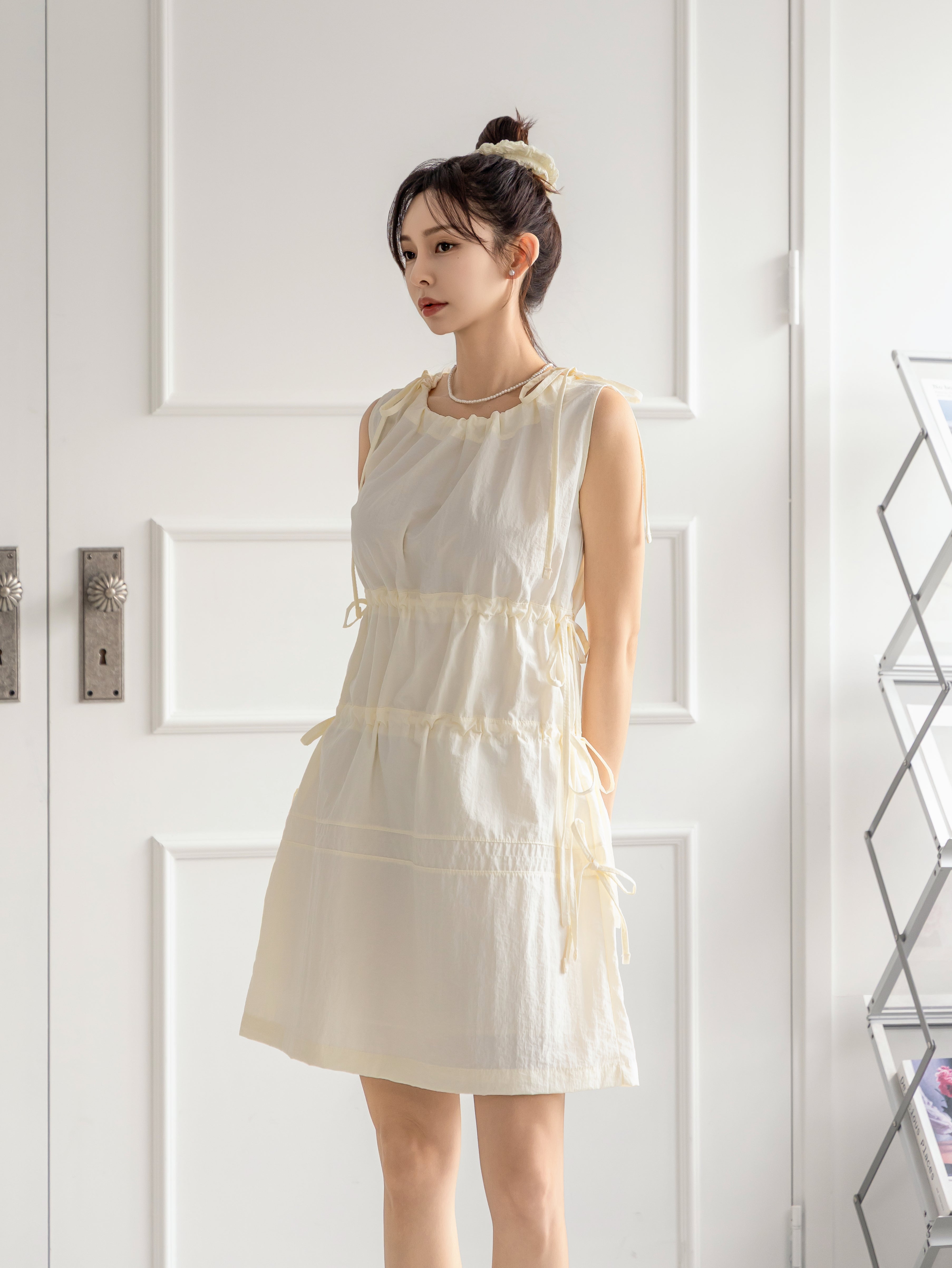 Angel Ribbon Short Dress