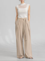 Wrap Belt Wide Slacks