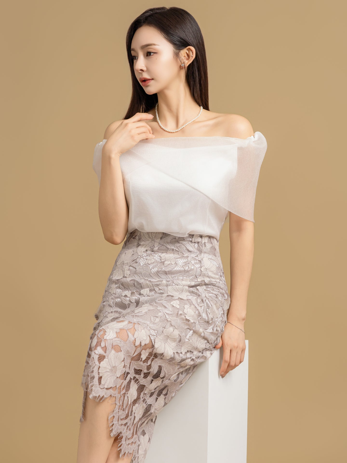 Flower Organza Blouse