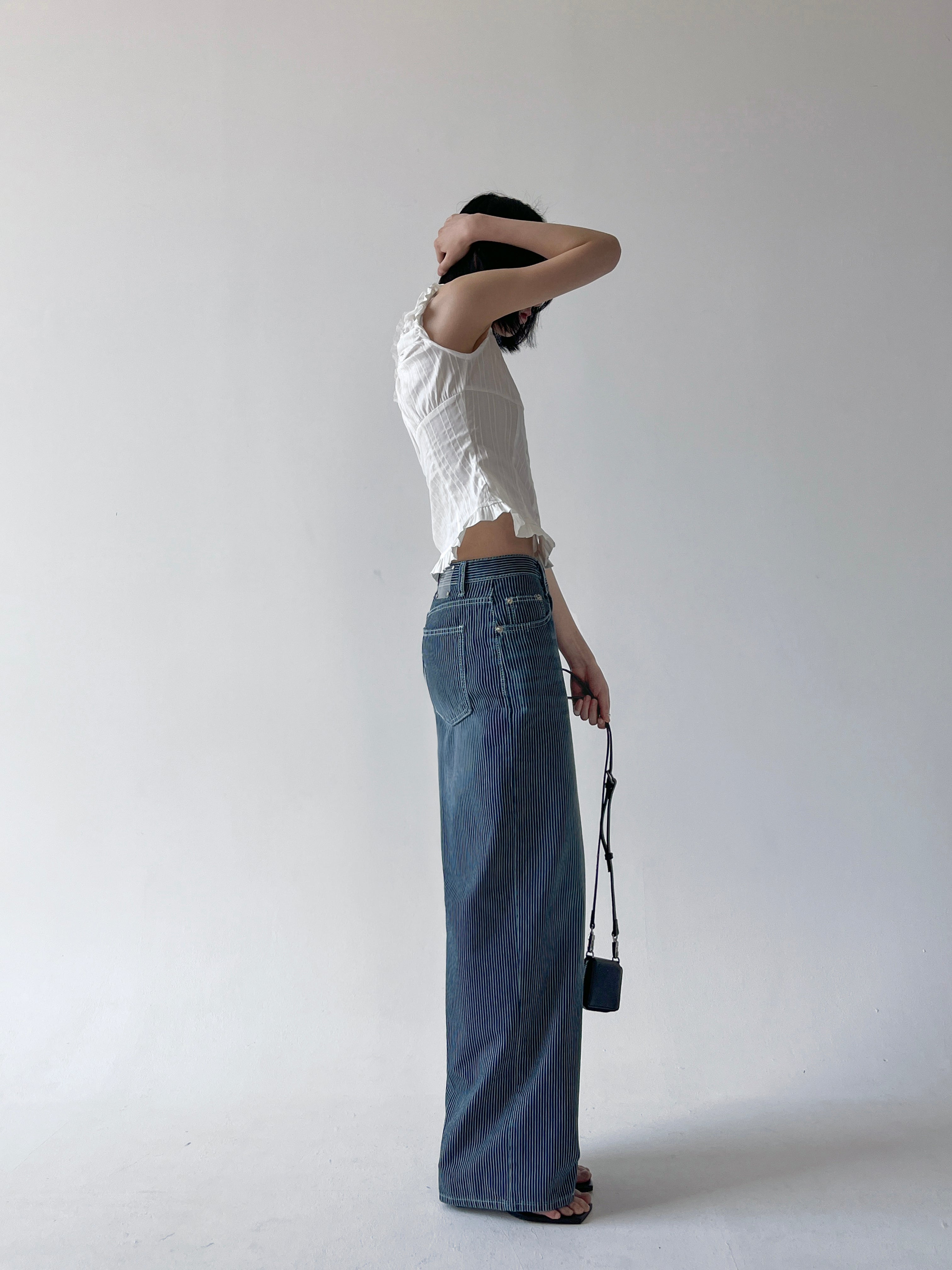 Striped Everdenim Wide Jeans