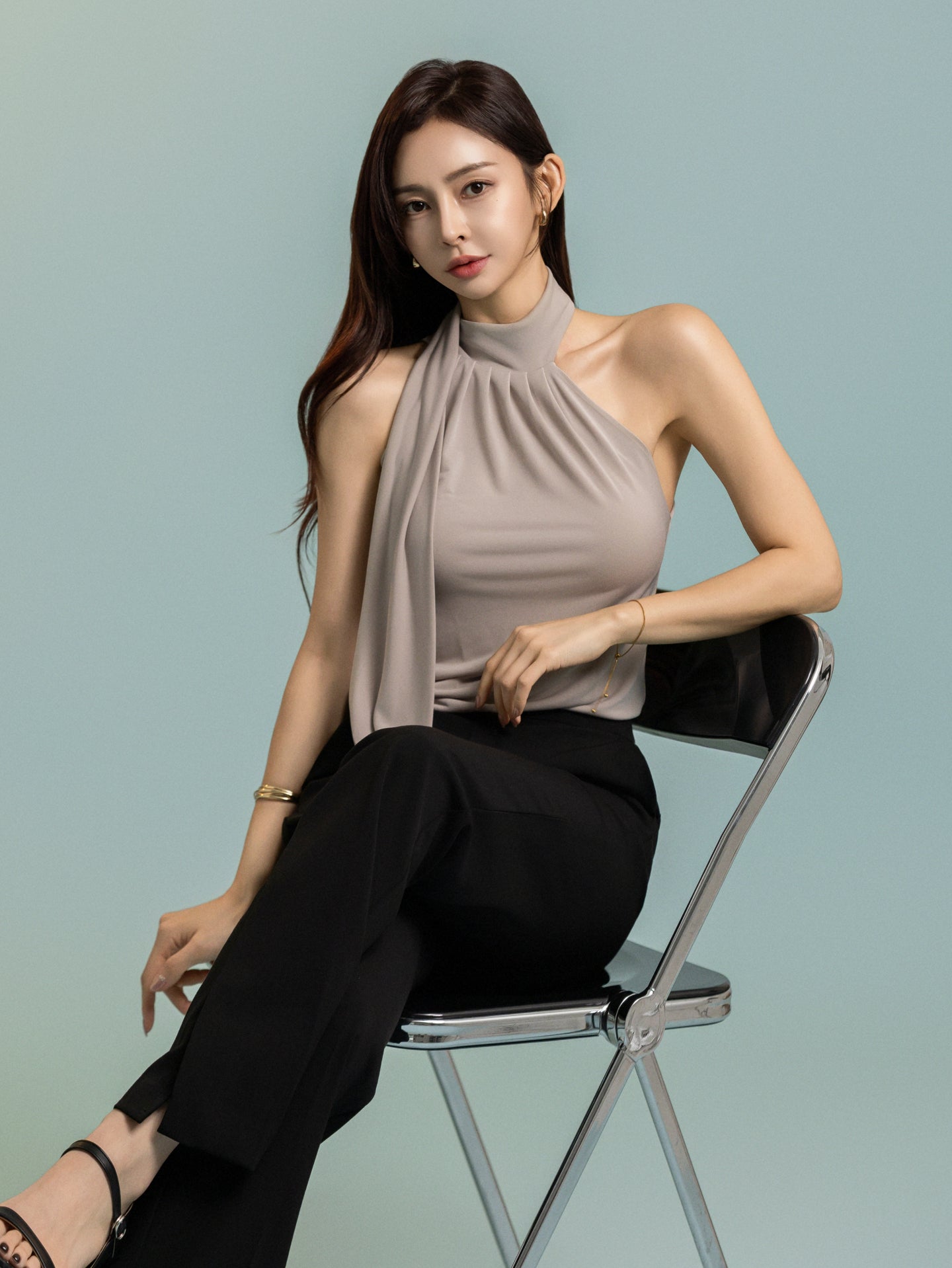 City Halter Unbalance Top