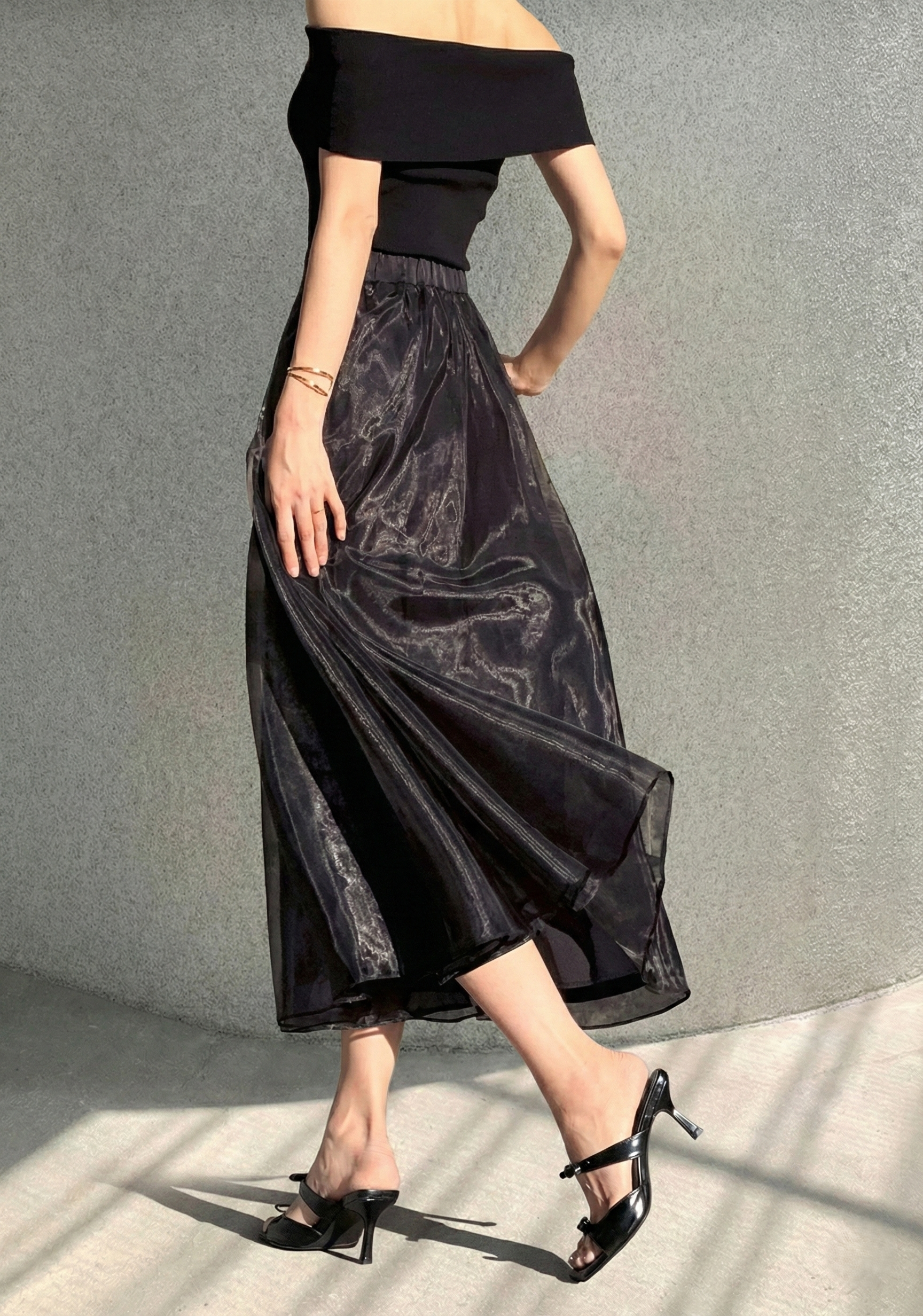 Tulle Lady Midi Skirt