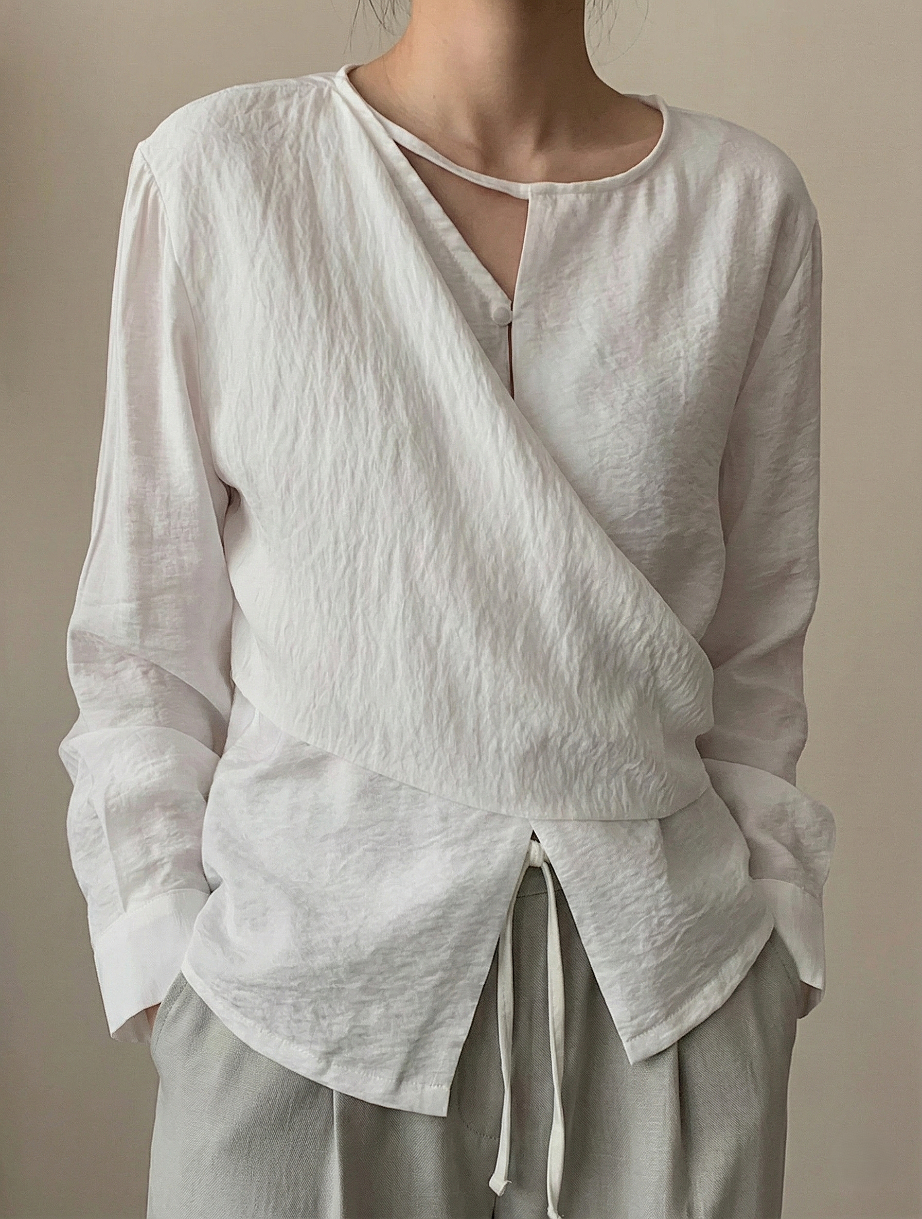 Collar Wrap Shirt